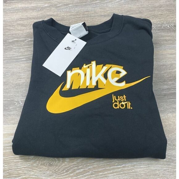 Nike Just Do It Women's Sweater Black FN3628-010 Size XS $70 - Picture 6 of 6